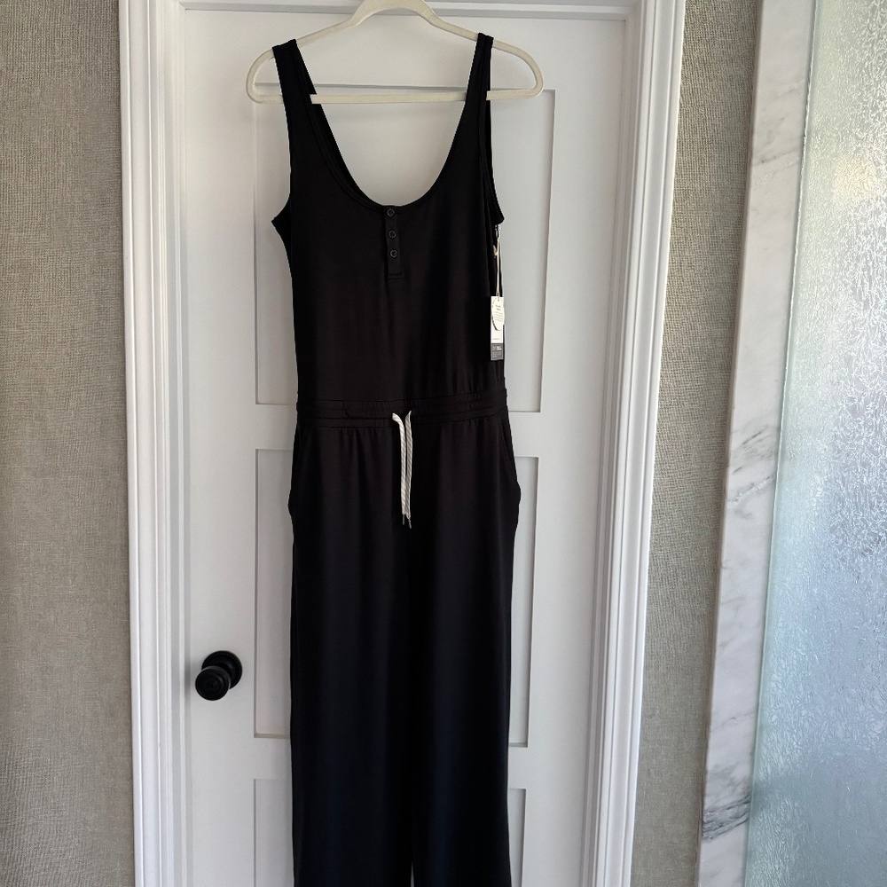 NWT Vuori Falls Jumpsuit in Black Heather - size S